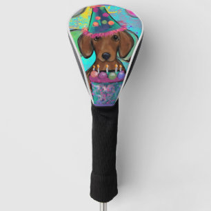 Dachshund golf head cover
