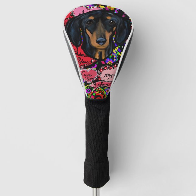 DACHSHUND GOLF HEAD COVER (Front)