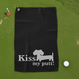 Dachshund Golf Serviette Funny Embrasser Mon chien