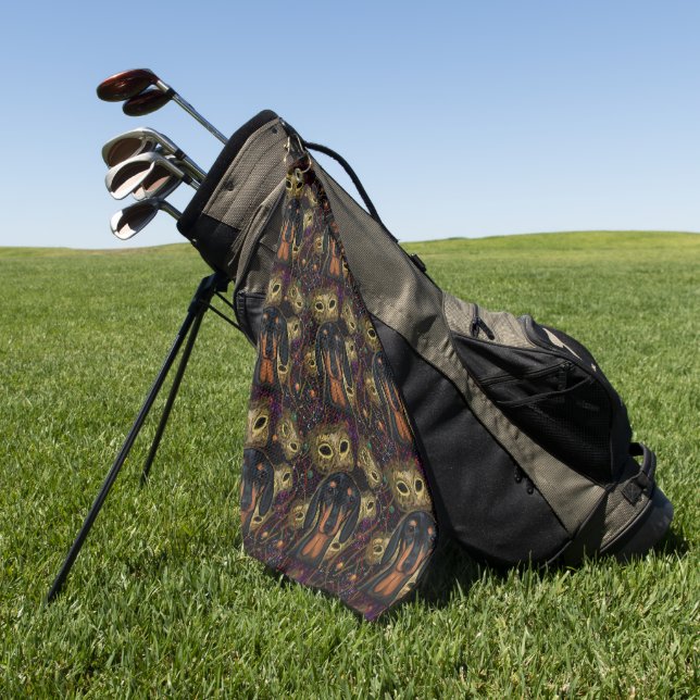 Dachshund             golf towel (Green)