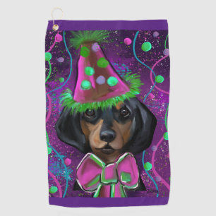 Dachshund Golf Towel