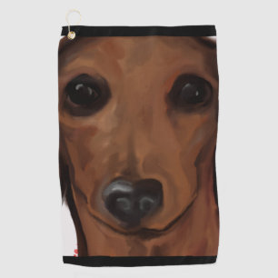 DACHSHUND                  GOLF TOWEL