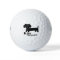 Dachshund Golfer Kiss My Putt Funny Golf Ball Gift