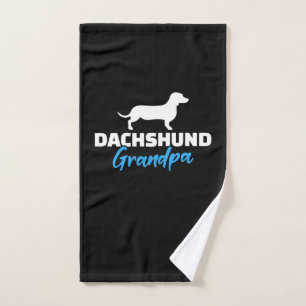 Dachshund Grandpa Hand Towel
