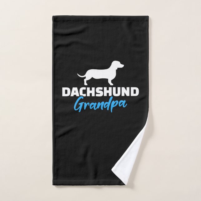 Dachshund Grandpa Hand Towel (Hand Towel)