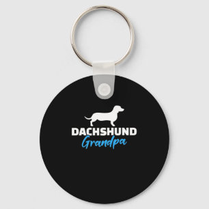 Dachshund Grandpa Keychain