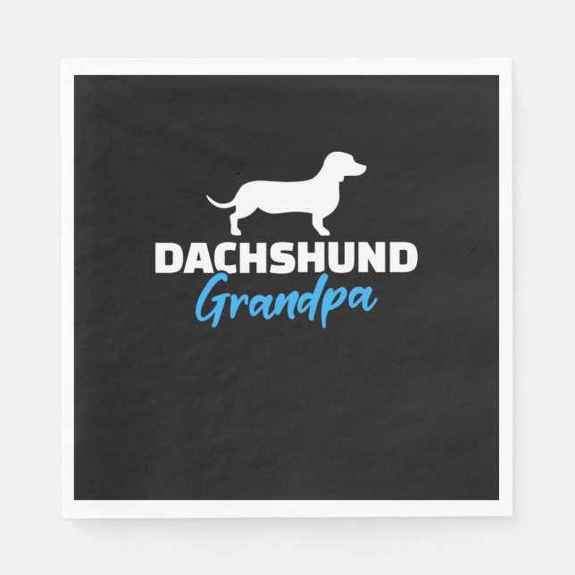 Dachshund Grandpa Napkin (Front)