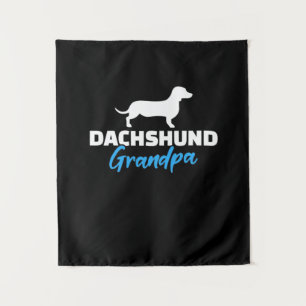 Dachshund Grandpa Tapestry