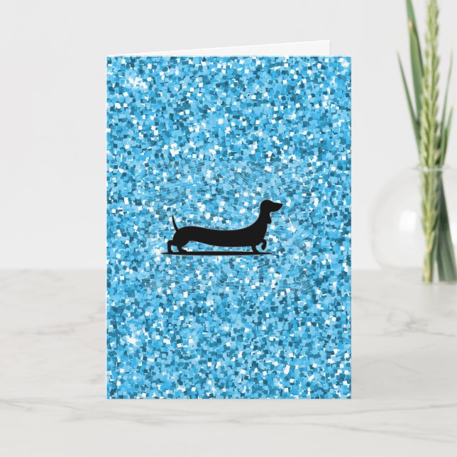 Dachshund Greeting Card Thinking of you (Front)