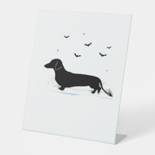 Dachshund Halloween Costume  My Dachshund is My Bo Pedestal Sign