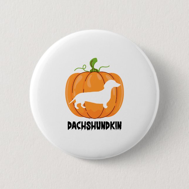 Dachshund Halloween Dog 2 Inch Round Button (Front)