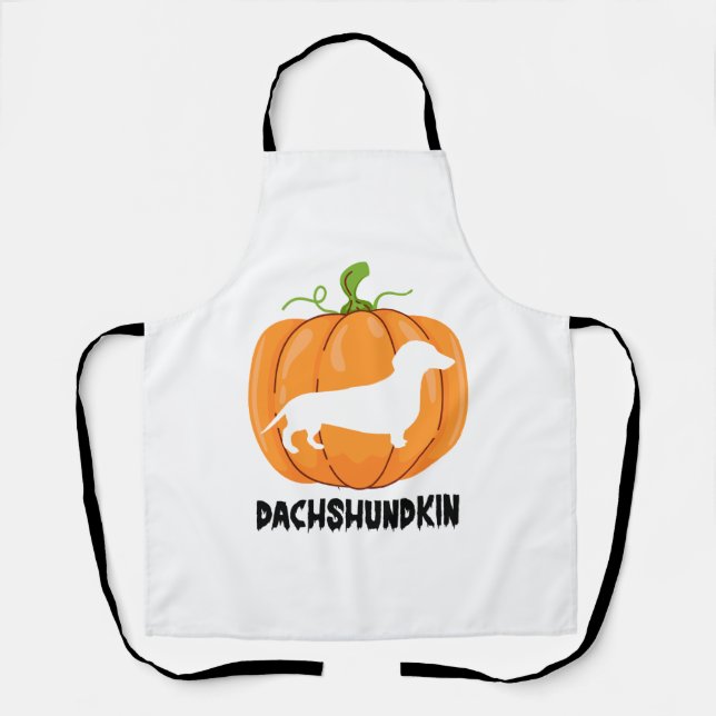 Dachshund Halloween Dog Apron (Front)