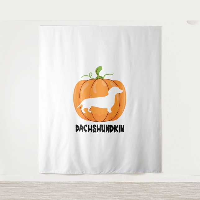 Dachshund Halloween Dog Tapestry (Front)