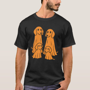 Dachshund Halloween Ghost Family Funny Dog Lover T-Shirt