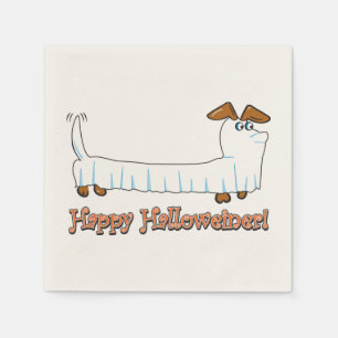 Dachshund Halloween Ghost Napkin