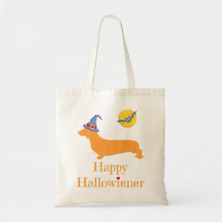 Dachshund Halloween Gift Funny Wiener Dog Tote Bag