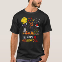 Dachshund Halloween Happy HalloThanksMas Autumn Th