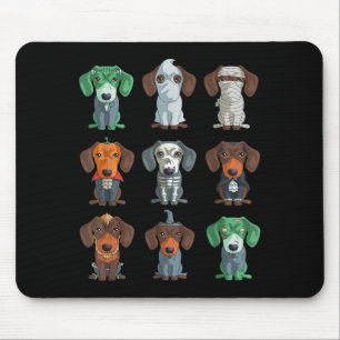 Dachshund Halloween Mouse Pad