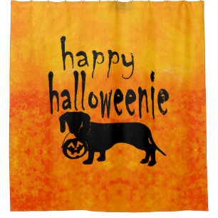 Dachshund Halloween Orange and Black