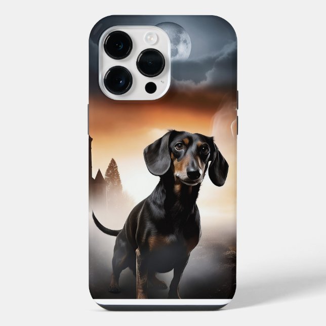Dachshund Halloween Scary iPhone Case (Back)