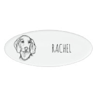 dachshund hand drawn sketch black white puppy dog