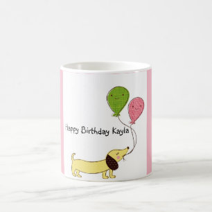 Dachshund Happy Birthday Customized Mug