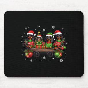 Dachshund Happy Christmas Funny Christmas Dogs Lov Mouse Pad