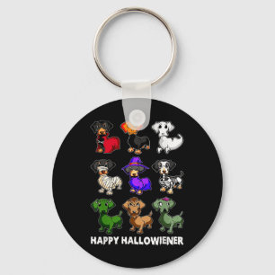 Dachshund Happy Halloweiner Fun Halloween Dogs Lov Keychain