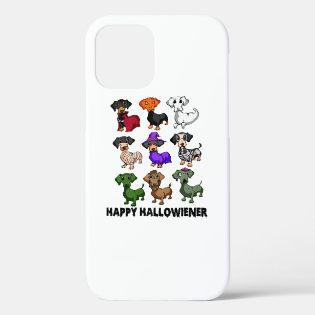 Dachshund Happy Halloweiner Funny Dog Halloween Case-Mate iPhone Case (Back)