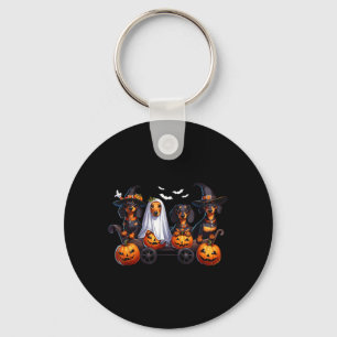 Dachshund Happy Halloweiner Funny Halloween Dogs Keychain