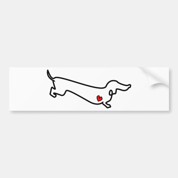 Weiner Dog Bumper Stickers & Car Stickers Zazzle CA