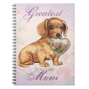 Dachshund Heart Mom Notebook
