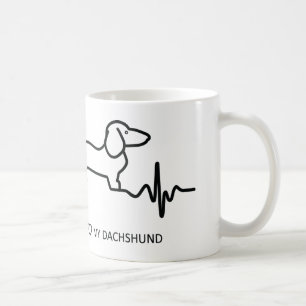 Dachshund Heartbeat Classic Mug