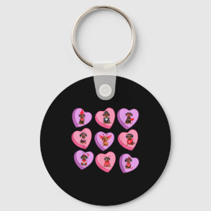 Dachshund Hearts Candy Valentines Weiner Dog Pet L Keychain
