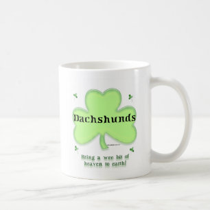 Dachshund Heaven; St. Patrick's day Dachshund Coffee Mug