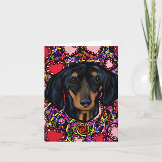 DACHSHUND HOLIDAY CARD (Front)