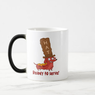 Dachshund Hot Dog Pun Magic Mug
