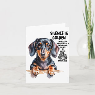Dachshund Ideas For Women &amp; Novelty Miniature  Card