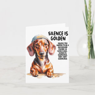 Dachshund Ideas For Women &amp; Novelty Miniature  Card