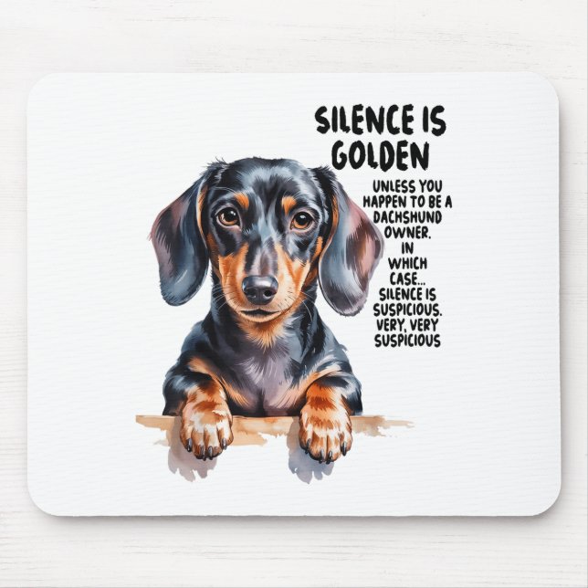 Dachshund Ideas For Women &amp; Novelty Miniature  Mouse Pad (Front)