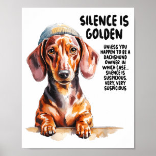 Dachshund Ideas For Women &amp; Novelty Miniature  Poster