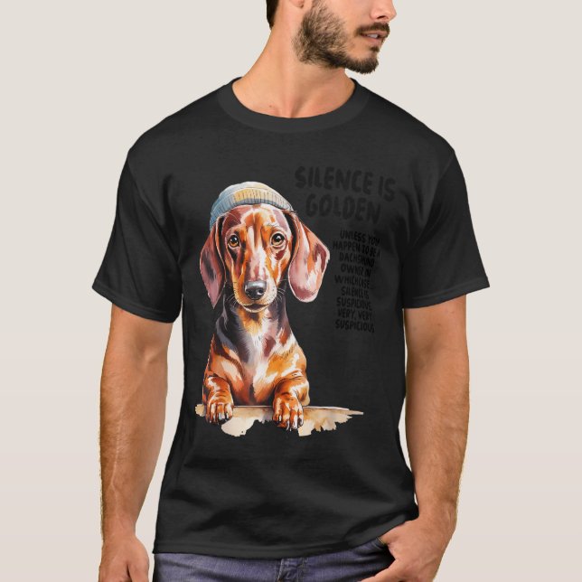 Dachshund Ideas For Women &amp; Novelty Miniature  T-Shirt (Front)