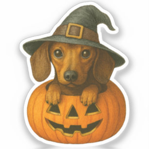 Dachshund in Pumpkin