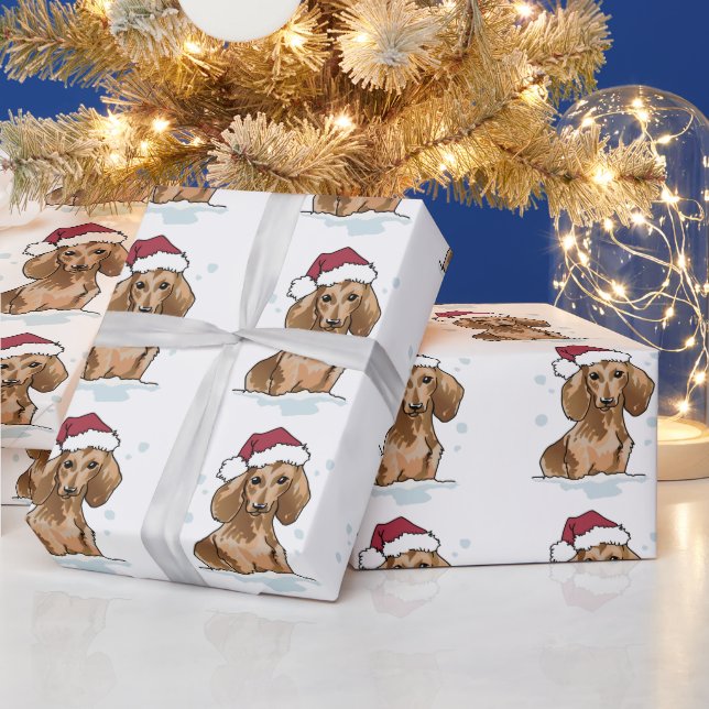 Dachshund in Snow Wrapping Paper (Holidays)