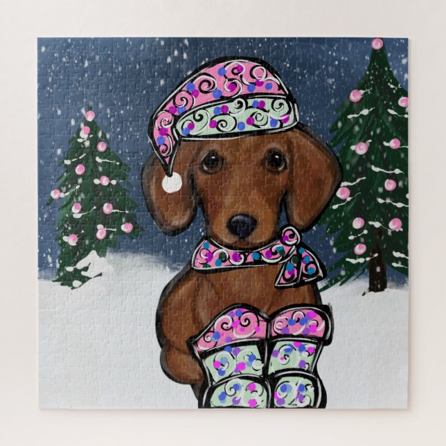 Dachshund    jigsaw puzzle (Vertical)