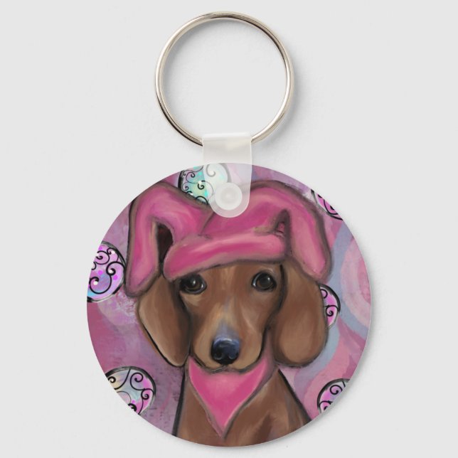 Dachshund           keychain (Front)