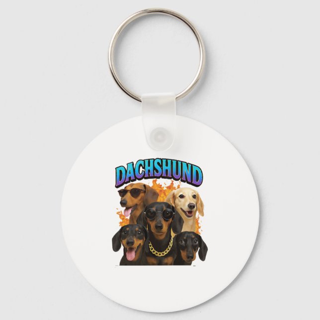 Dachshund  keychain (Front)