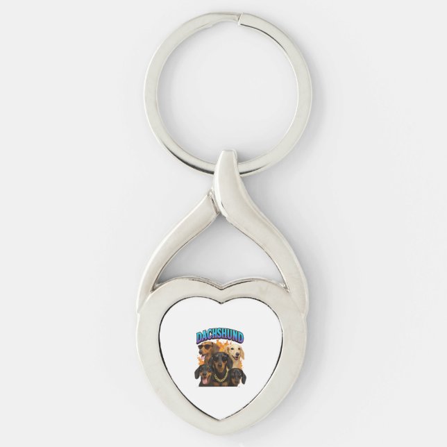 Dachshund  keychain (Front)