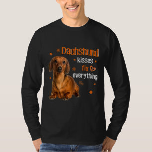 Dachshund Kisses Fix Everything Dachshund Lover T-Shirt