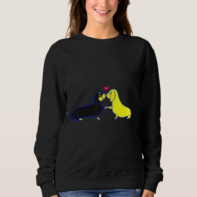 Dachshund Kisses Sweatshirt (Front)